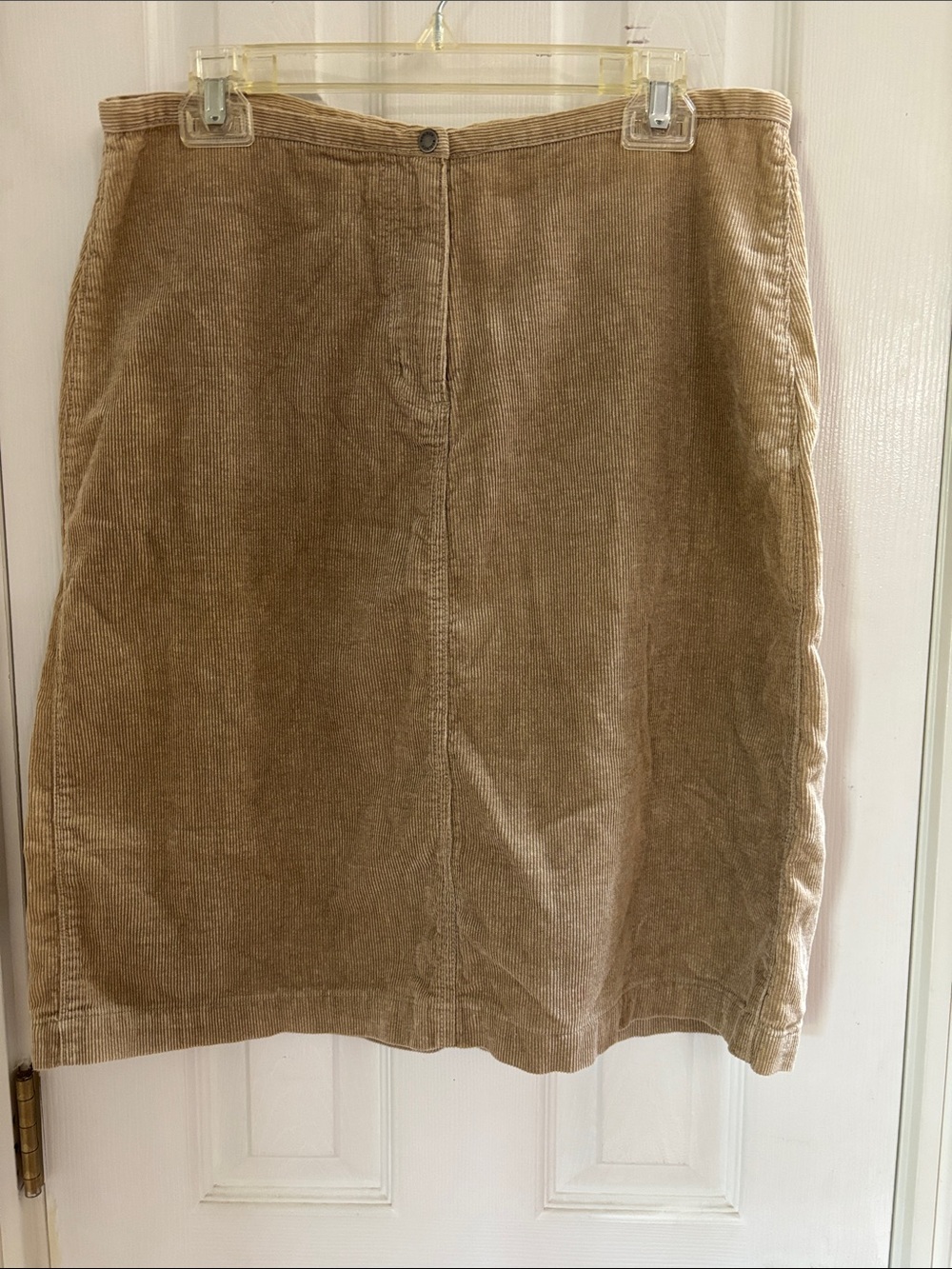 Woolrich Tan Corduroy Pencil Skirt